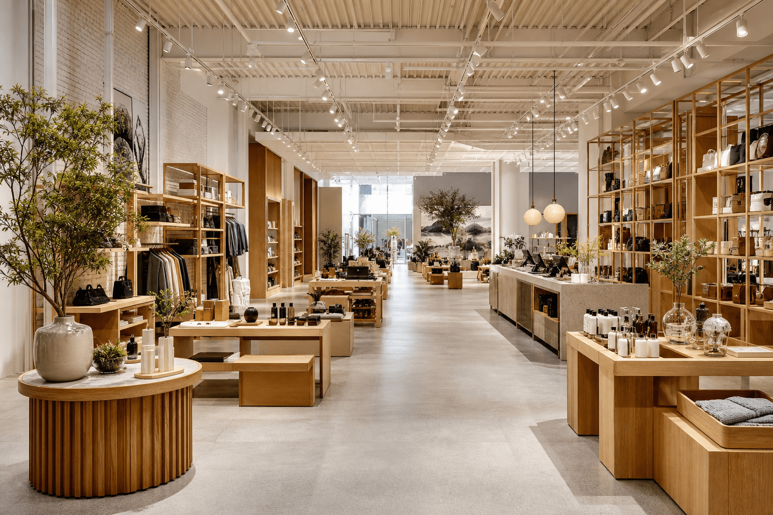 Modern retail store interior